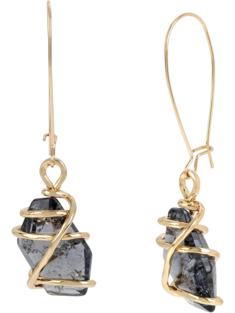 Caged Stone Dangle Earrings for Women | Stylish Statement Jewelry Accessory